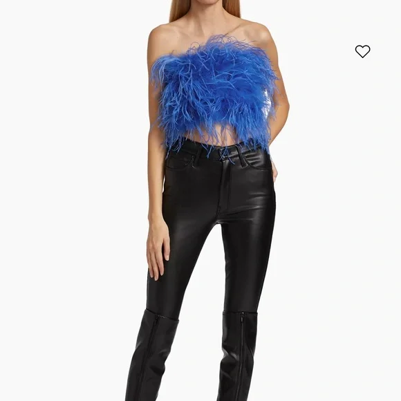 LAMARQUE Zaina Feather Bustier Top Large - Picture 4 of 12